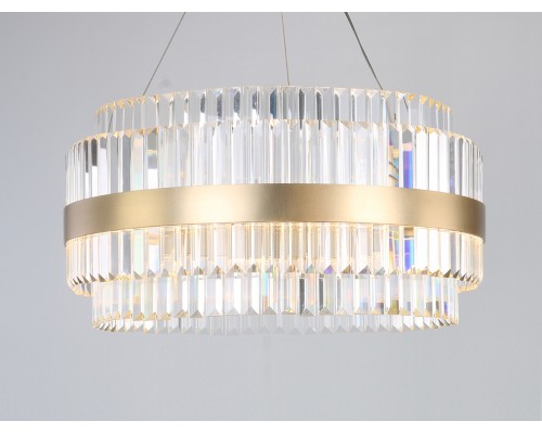 Люстра подвесная Newport 10242/60 brass KELLY G4 28*5W латунь