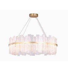 Люстра подвесная светодиодная Newport 10830/80 new DALIA LED 2*140W 3000K 12600Lm латунь