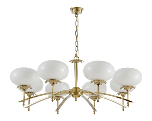 Люстра подвесная Newport 4658/C gold DOMENICA E14 8*25W золото