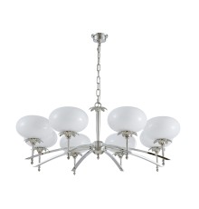 Люстра подвесная Newport 4658/C nickel DOMENICA E14 8*25W никель