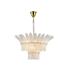 Люстра подвесная Newport 8812/C new gold white VICTORIA E14 12*40W золото