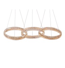 Люстра подвесная светодиодная Newport 8243/S chrome CRYSTAL LED 120W хром