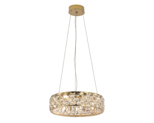 Люстра подвесная Newport 8532/40 C gold polished TIFFANY G9 9*25W золото шампань