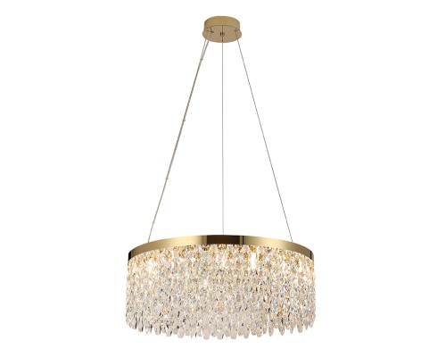 Люстра подвесная Newport 8531/60 С gold polished TIFFANY G9 15*40W золото шампань