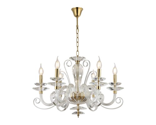 Люстра подвесная Newport 8576/C gold polished ANNABELLE Е14 6*40W золото