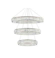 Потолочная чашка Newport 8240 D25 3 вертик.кольца chrome CRYSTAL хром