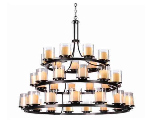 Люстра подвесная Newport 35015+12+9/С ALBA E14 36*40W черный+золото