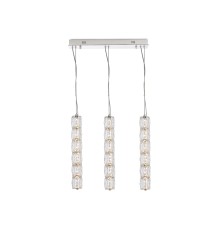 Потолочная чашка Newport 8240 L50*8*H3,5 3 подвеса chrome CRYSTAL хром