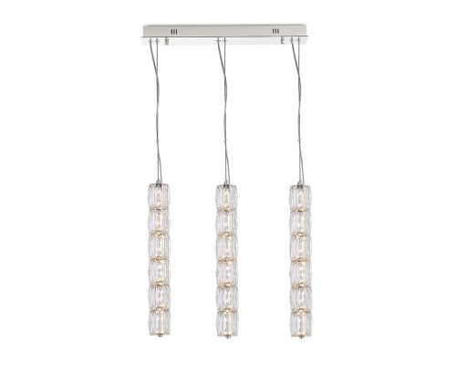 Потолочная чашка Newport 8240 L50*8*H3,5 3 подвеса chrome CRYSTAL хром