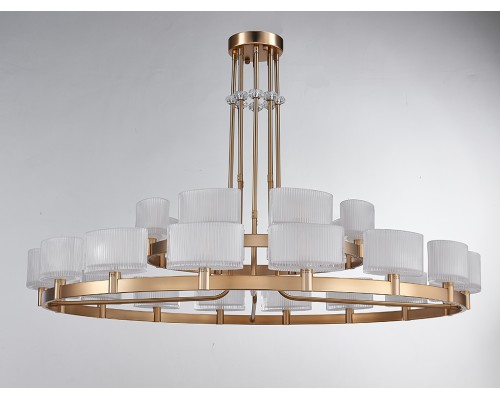 Люстра подвесная Newport 4338+16/C gold JESSICA G9 24*40W французское золото