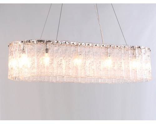 Люстра подвесная Newport 10820/90 oval BEATRICE Е14 12*40W никель