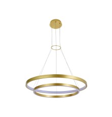 Люстра подвесная светодиодная Newport 15109/S brass LOREN LED 52W 3100K 5000Lm латунь