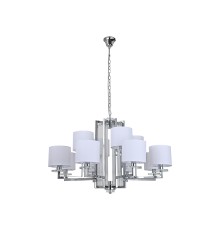 Люстра подвесная Newport 35408+4/C chrome без абажуров AMALIA Е14+LED 12+2*60W+5W хром