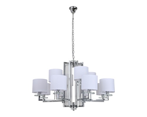 Люстра подвесная Newport 35408+4/C chrome без абажуров AMALIA Е14+LED 12+2*60W+5W хром