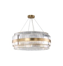 Люстра подвесная Newport 10242/80 brass KELLY G4 38*5W латунь