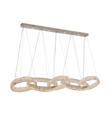 Люстра подвесная светодиодная Newport 8245N/S chrome CRYSTAL LED 176W 17600Lm 3100-4000K хром