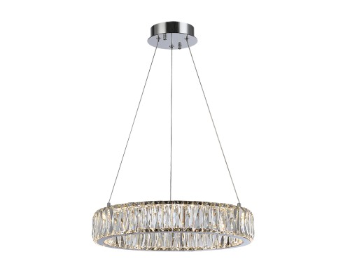 Люстра подвесная светодиодная Newport 8240N/40 chrome CRYSTAL LED 29W 2640Lm 3100-4000K хром