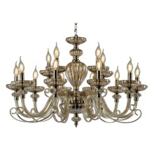 Люстра подвесная Newport 12815/C cognac Е14 15*40W никель