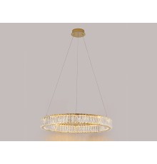Люстра подвесная светодиодная Newport 8240N/60 gold CRYSTAL LED 44W 3960Lm 3100-4000K золото