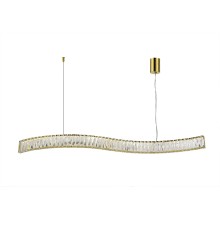 Люстра подвесная светодиодная Newport 8243N/110 gold CRYSTAL LED 33W 3630 Lm 3100-4000K золото