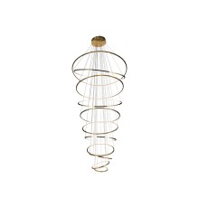 Люстра подвесная светодиодная Newport 15211N/S brass LOREN LED 247W 3100-4000K 29640Lm латунь