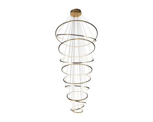 Люстра подвесная светодиодная Newport 15211N/S brass LOREN LED 247W 3100-4000K 29640Lm латунь