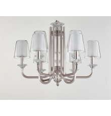 Люстра подвесная Newport 4606+3/C PERLA E14 9*40W серебристо-жемчужный