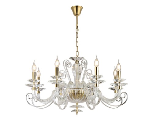 Люстра подвесная Newport 8578/C gold polished ANNABELLE Е14 8*40W золото