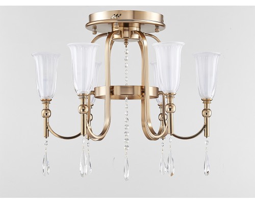 Люстра потолочная Newport 4806/PL SOFIA E14 6*40W французское золото