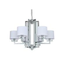 Люстра подвесная Newport 35406+1/C chrome без абажуров AMALIA Е14+LED 6+2*60W+5W хром