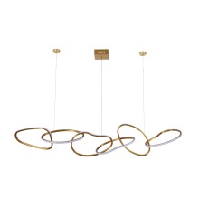 Люстра подвесная светодиодная Newport 15326N/S brass ALICIA LED 6*14W 13500Lm 3100-4000К латунь