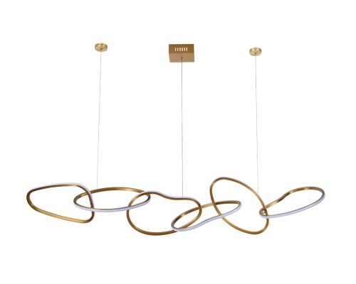 Люстра подвесная светодиодная Newport 15326N/S brass ALICIA LED 6*14W 13500Lm 3100-4000К латунь