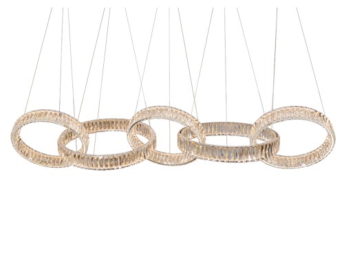 Люстра подвесная светодиодная Newport 8245/S chrome CRYSTAL LED 176W хром