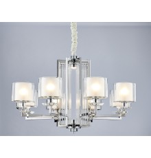 Люстра подвесная Newport 4408+1/C chrome ALEXANDRA Е14+LED 8+2*40W+5W хром