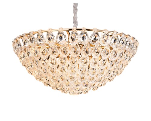 Люстра подвесная Newport 5259+14/C gold ACANTIA E14 23*40W золото