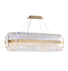 Люстра подвесная Newport 10242/120 oval KELLY G4 44*40W латунь