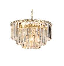 Люстра подвесная Newport 8469+3/С brass MICHELLE E14 12*40W латунь