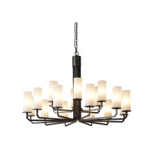 Люстра подвесная Newport 35112+6/C ARIZONA E14 18*40W черный+золото