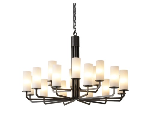 Люстра подвесная Newport 35112+6/C ARIZONA E14 18*40W черный+золото