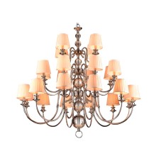 Люстра подвесная Newport 31010+12/C без абажуров CALIFORNIA E14 24*40W хром