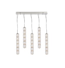 Потолочная чашка Newport 8240 L70*8*H3,5 5 подвесов chrome CRYSTAL хром