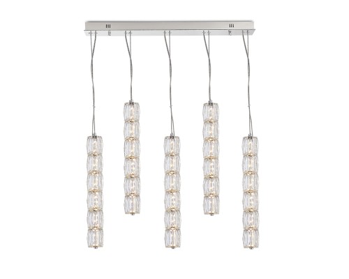 Потолочная чашка Newport 8240 L70*8*H3,5 5 подвесов chrome CRYSTAL хром