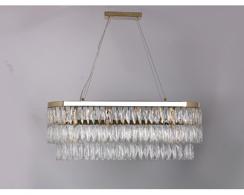 Люстра подвесная Newport 10128+6/S gold ELIZABETH G9 14*40W золото шампань