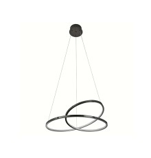 Люстра подвесная светодиодная Newport 15202/S black glossy LOREN LED 38W 3100K 3700Lm черный никель