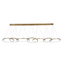 Люстра подвесная светодиодная Newport 15207N/S brass LOREN LED 100W 12000Lm 3100-4000К латунь