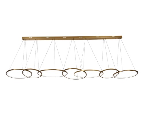 Люстра подвесная светодиодная Newport 15207N/S brass LOREN LED 100W 12000Lm 3100-4000К латунь