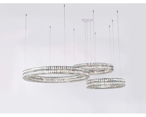 Потолочная чашка Newport 8550 D15 3 горизон.кольца chrome ELIZABETH 2 хром