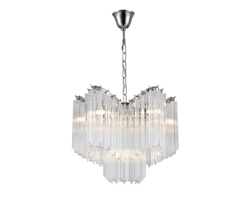 Люстра подвесная Newport 8906/C nickel AMANDA G9 6*40W никель