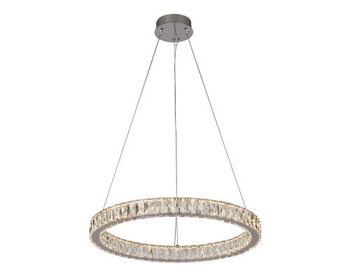 Люстра подвесная светодиодная Newport 8580/60 C chrome KRISTA LED 2*44W 3100-4000K 4400Lm хром