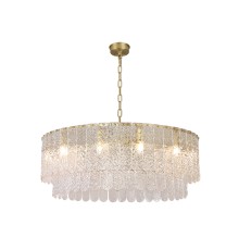 Люстра подвесная Newport 8370/80 C brass DAISY E14 12*40W латунь